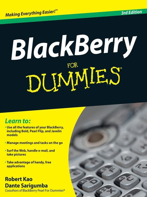 Cover image for BlackBerry For Dummies